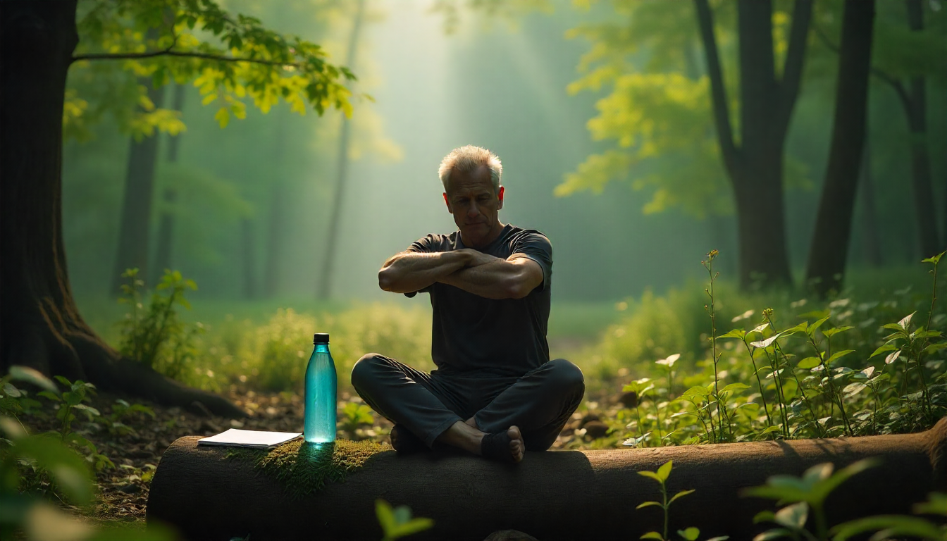 person following a daily routine for mental and physical health