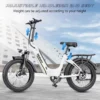 HIDOES BF1 folding fat tire electric bike side view
