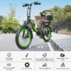 Hidoes C1 Electric Bike with 20-inch frame and fat tires