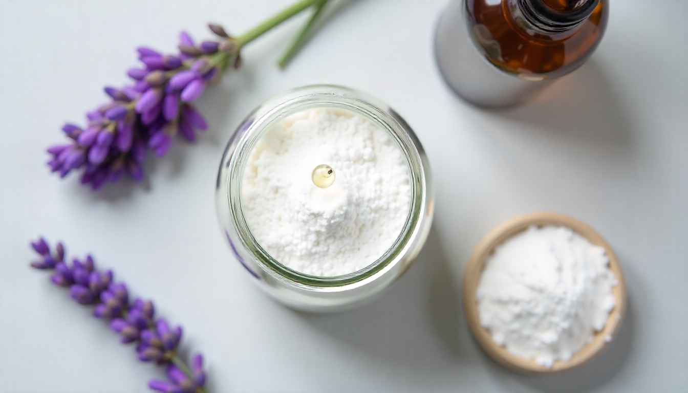 Creating a natural odor absorber with baking soda and essential oils to make your home smell good.